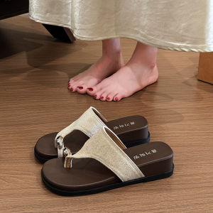 XUJIA | Thick Bottom Wedge Flip Flop Sandal