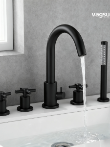 VAGSURE | Brass Hot and Cold Tub Faucet Kit