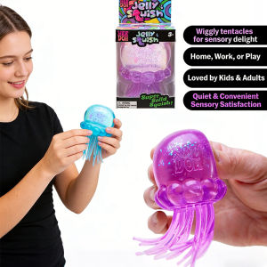 Schyllin Jellyfish Squeeze Fidget Toy Product Needoh Jellyfish Stress Relief Relax Squishy Anti-Anxiety Squeeze Object For Focus