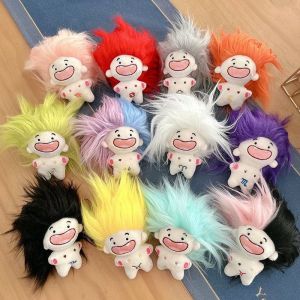 Cute Cotton Doll Hanging Ornament 10cm Fluffy Hairable Attributeless Doll Twelve Zodiacs Hair Washing Gift