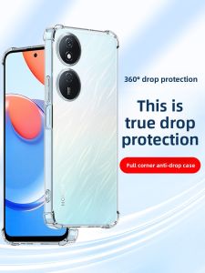 Henyou | Huawei Honor Play 50 Series Silicone Phone Case Full Protection Anti-Fall With Airbag Four Corners Covered Transparent Design For Men And Women