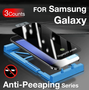 3Pcs For Samsung Galaxy S25 S24 S23 Ultra S22 S21 S20 S10 S9 S8 Note 20 10 9 8 Plus Screen Protector With Install Kit Not Glass