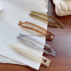 Ultra-Fine Banana Clip New Arrival Korean Style Basic All-Matching Ponytail Clip Vertical Clip Banana Clip Practical Joker Hairclip