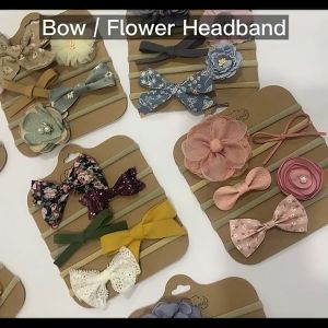 ByKiddos - Set Bandana Bayi Premium / Headband Anak Kain Motif 1 SET 5 PCS