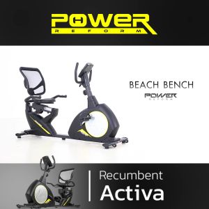 POWER REFORM จักรยานเอนปั่น รุ่น BEACH BENCH ต่อ ZWIFT ได้ จักรยานออกกําลังกาย Recumbent Bike เครื่องปั่นจักรยาน จักรยานฟิตเนส เครื่องออกกําลังกาย