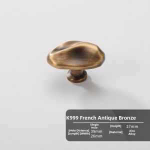 UCUBE | French Luxury Silver Modern Minimalist Chinese Style Drawer Handle Single Hole