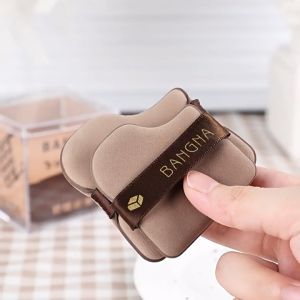 พัฟแต่งหน้า ชุดพัฟคุกกี้ช็อกโกแลต 6 ชิ้น พัฟเนื้อกำมะหยี่ พัฟขนาดมินิ ไม่กินแป้ง นุ่มพิเศษ ใช้ได้ทั้งแห้งและเปียก -5018