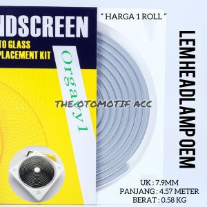 Original Lem Mika butyl windscreen Motor sealant mika lampu headlamp 50cm