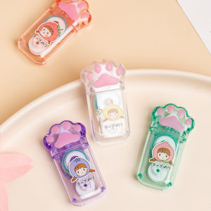 Cute Cat Claw Young Adult Heart Dotting Glue Ice Cream Correction Tape Two-in-One Double-Sided Adhesive Notebook Student Girl