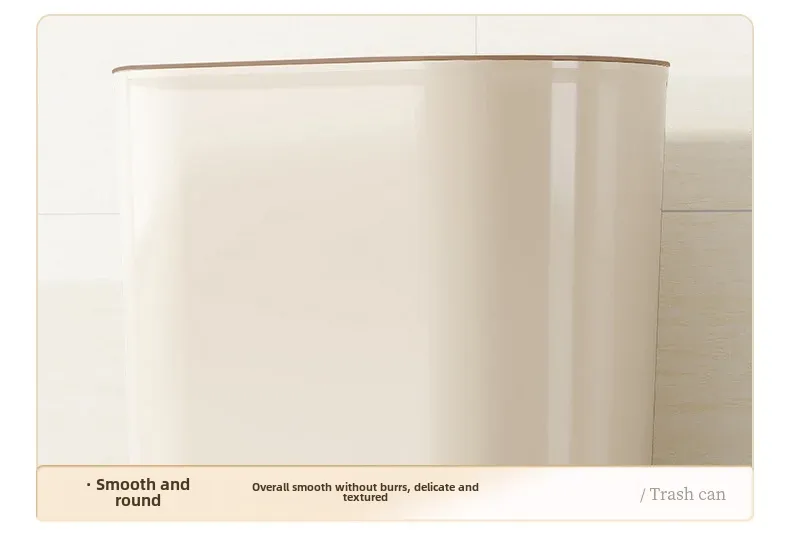 High Aesthetic Ins Style Garbage Can For Home Bathroom Bedroom Large ...