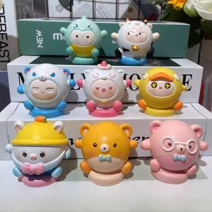 Mini Q Version Eggman Party Plaster DIY Coloring Doll White Mold Filling Toy for Children Graffiti Art Handmade Creative Playset