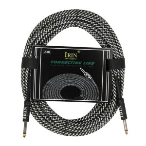 IRIN | IRIN 10M Electric Guitar Cable Audio Cable 6.5mm Plug Wire Cord Jack Line Non-Noise Shielded For Microphone Guitar Bass Cable