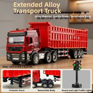 Large Alloy Dump Truck Toy Car