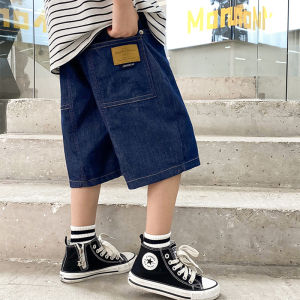 Sonkpuel | Boys Summer Fashion Denim Shorts Kids Casual Loose Thin Knee-Length Trousers 3-12 Years Teenager Outdoor Five-point Pants