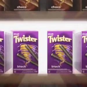 Twister Wafer Stick Minis Choco Cream/Black Vanilla 70GR