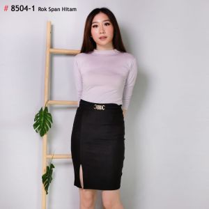 Gs rok span 630 8504 3331 5003 5001 rok hitam impor model kekinian modis fashinable pakaian wanita rok model