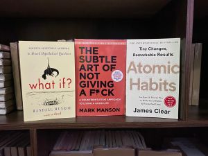 Trio Bundle Atomic Habits + The Subtle Art of Not Giving A Fvck + What If?