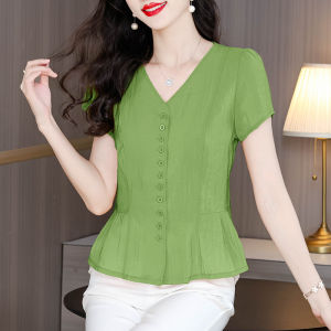DAIXIANGFEIZI | Áo Thun Mùa Hè Thời Trang Phong Cách Cotton-Linen T Tay Ngắn