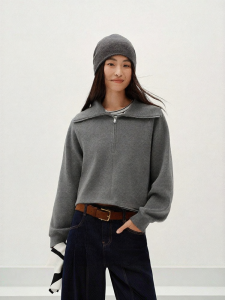 Semir | Bộ Áo Hoodie Lông Cừu Sọc
