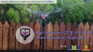 WM388 garden sprinkler Double Wing Rotate Female/Male Sprinkler Garden Irrigation Water Sprinkler [10pieces]