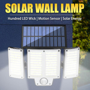 Solar Motion Sensor Wall LightSolar Outdoor LED Street Light3 Lighting ModesCourtyardOutdoorGaragePorcheGardenWaterproof