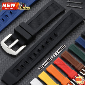 New Quick Release Silicone Watch Strap 20mm 22mm Soft Sport Watchband Black Green Orange Blue Wristband Bracelets Band for Omega