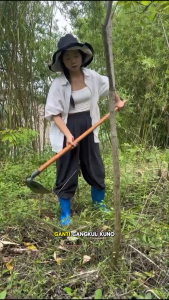 Cangkul Gulma Kepala Baja Cangkul Mangan Pertanian Taman Perkebunan 26cm