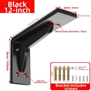 YANU | Heavy Duty Wall Mount Floating Shelf Bracket Triangular Invisible
