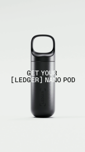Ledger Nano X Pod เคสเก็บกระเป๋าฮาร์ดแวร์ Ledger Nano X