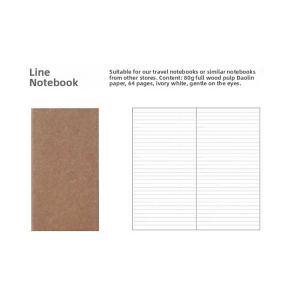 Standard Type 21*11cm Travelers Notebook Refill Pages Grid Line Blank Dot Paper Leather Notebook Journaling Diary Planning