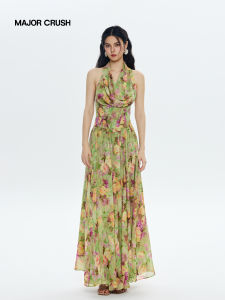 Off Shoulder Two-Way Wearing Floral Set Dress