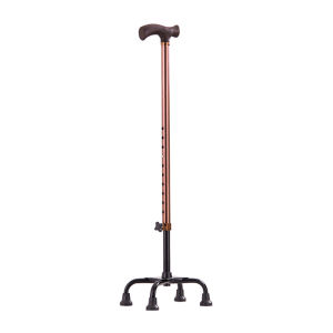 【UniHey】Quad Cane for Adult Heavy Duty Adjustable Crutches Elderly Walking Stick Tungkod for Senior