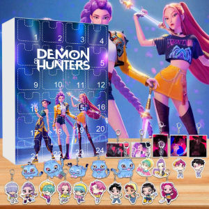 New Kpop Demon Hunters Advent Calendar K Pop Demon Hunters Rumi Mira Zoey Tiger Christmas Countdown Advent Calendar Gift 24 Days