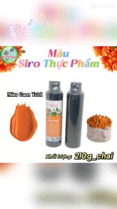 ( 1 CHAI 210G ) MÀU SIRO THỰC PHẨM UNICORN_MÀU CAM TƯƠI