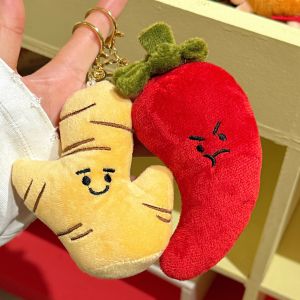 Creative and quirky vegetable plush toy pendant girl keychain doll decoration pendant backpack small pendant