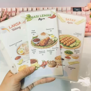 Delicious Food Theme Cash Envelope | Budget Binder Pocket | Nasi Lemak Satay Laksa Mee Goreng Cendol | Saving Challenge | 9.5 x 17.5 cm