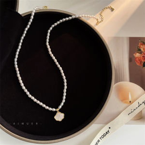 Thanh Lịch Vỏ Lớp Ngoài Vòng Cổ Ngọc Trai Cho Nữ Thời Trang/ Phong Cách Xương Khóa Chuỗi Mỹ Xiaomi Hạt Mẫu Mới Phụ Kiện Sáng Tạo Quà Tặng Thiết Kế Đồ Chơi