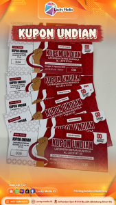 Kupon Jalan Santai Agustusan Event Run Lari HUT RI Undian Lomba 17 Agustus Sehat Custom Full Color 1