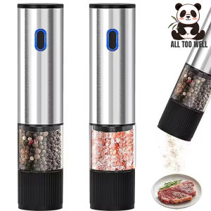 Electric Salt And Pepper Mill USB Rechargeable Spice 80Ml ContainerAdjustable Coarseness
