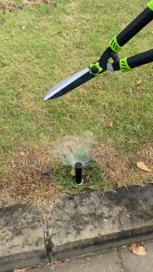 ISKU Gunting Rumput Taman Gunting tanaman gunting pangkas daun rumput dahan ranting Pegangan Karet