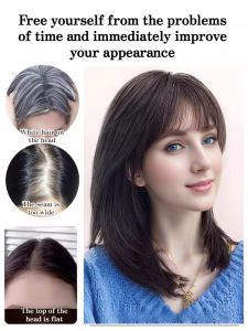 Fluffy silk lightweight Hair Bundle hair piece cover ones head Fashion silky smooth breathable and