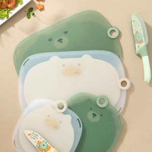 Cute Cartoon Cutting Board Kitchen Food Grade Chopping Board Non-Slip Baby Side Food Supplement Cutting Board