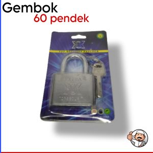 Kunci gembok ukuran 60 ml leher pendek antu cut rush YSK cod