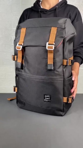 ANT Project - Tas Ransel Pria TWISTER Black - Tas Gunung Backpack Outdoor Tas Travelling Tas Mudik