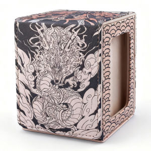Hộp Đựng Bài Rayquaza Bằng Da PU Có Khóa Từ Tính Cửa Sổ Hiển Thị Chứa Được 120+ Thẻ Bài Có Bao Bảo Vệ Dành Cho Người Chơi PTCG YGO TCGMTG Quà Tặng Cho Người Hâm Mộ