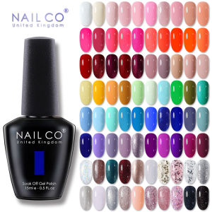 NAILCO 15ml Nail Gel Polish Nails Art Gel Lack Polish Summer Winter Hybrid Blue Nail Varnishes Manicure UV Top Coat Base Esmalte