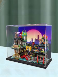 Acrylic Display Storage Box for Lego 71799 Ninja Ghost Transparent Dustproof Figure Storage Box Model Showcase Clear Case