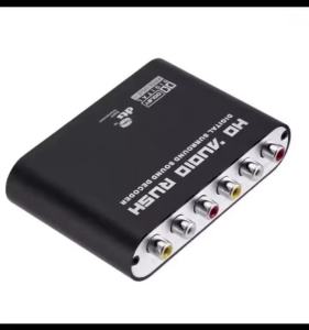 5.1 Channel Digital to Analog Converter AC3 DTS Audio Stereo Adapter Optical Coaxial SPDIF 3.5mm AUX to 6 RCA Decoder Amplifier