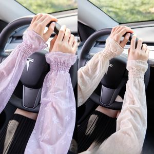 MiiOW | Tay lụa băng chống nắng cho nữ Tay bảo vệ mùa hè mới Tay lái xe Tay đạp xe Tay lụa băng mát mẻ Tay chống tia UV Tay ren
