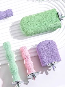 Parrot Claw Grinding Stick Bird Cage Special Sun Stand Station Platform Beak Grinding Toy for Parrot Quail Falcon Hawk